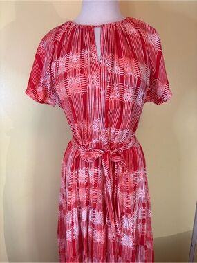 Brooklyn Dolly Patterned Short-Sleeve Midi Dress